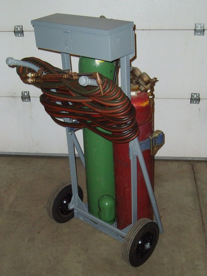 Homemade welding cart thread